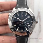 Swiss Copy Omega Seamaster GMT 600m Watch SS Black&Silver Bezel